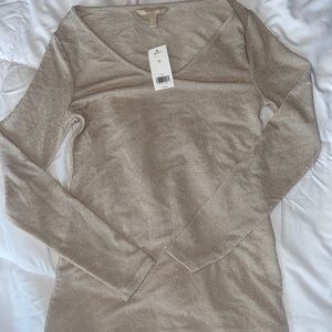 Banana Republic Gold Long Sleeve New